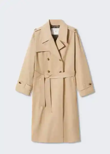 Trench Angela Beige Talla L Mujer Mango