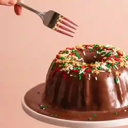 Volcano Cake Mini Christmas Edition