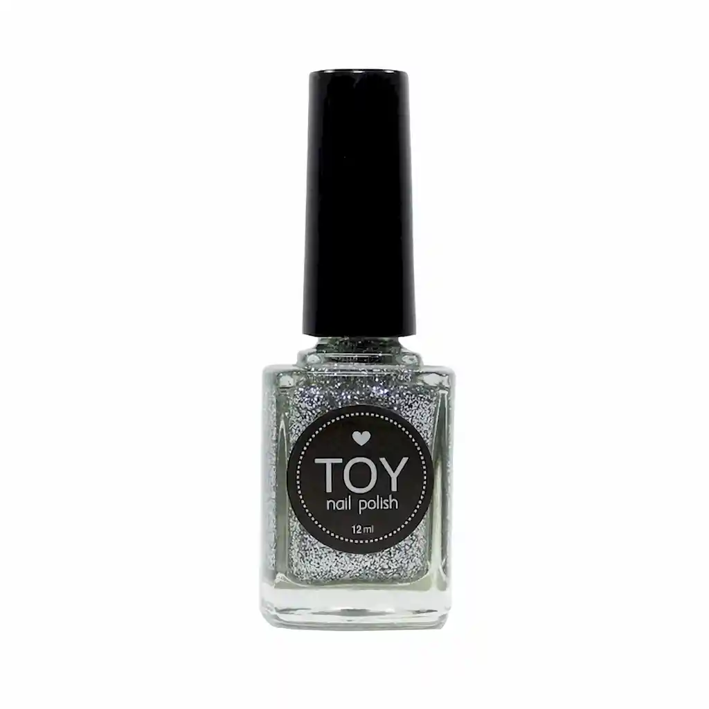 Toy Esmalte Plata con Glitter 