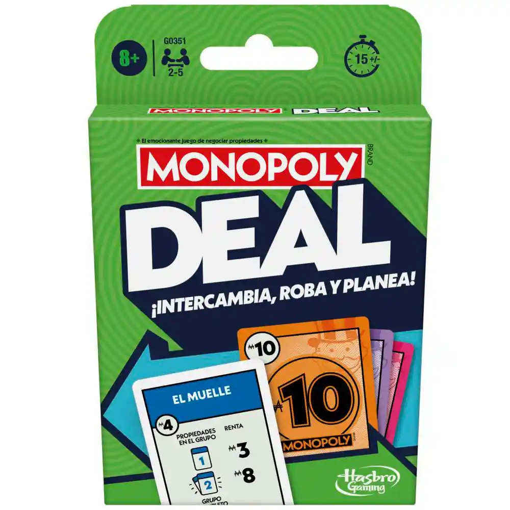 Juego de Mesa Monopoly Deal Hasbro Gaming
