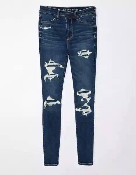 Jean Mujer Negro Talla 12 Regular American Eagle 04334853