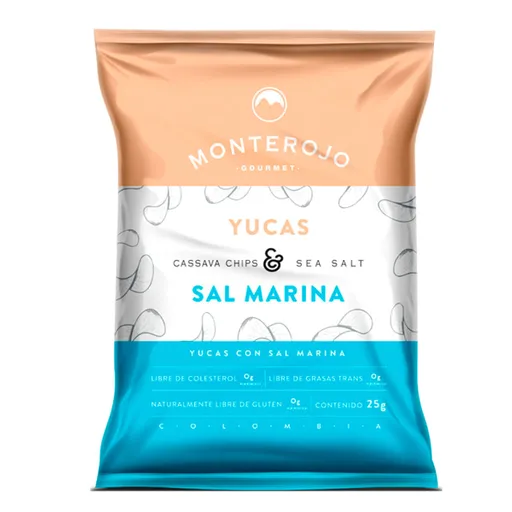 Monterojo Snacks de Yucas con Sal Marina 