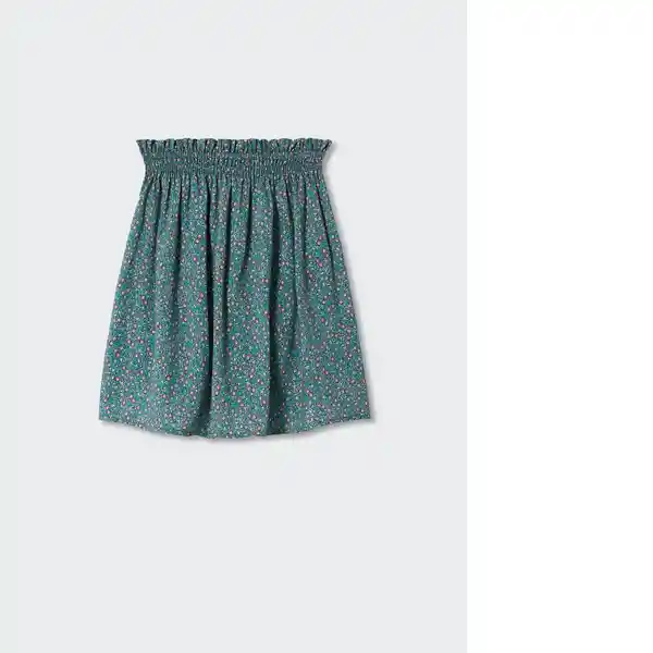 Falda Alpes Verde Talla 10 Niñas Mango