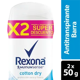 Desodorante Mujer Rexa Cott Dry 50G (2 Unidades De 50G C/U - Oferta)