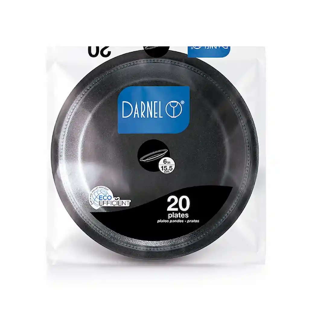 Darnel Plato 15.5 cm Negro