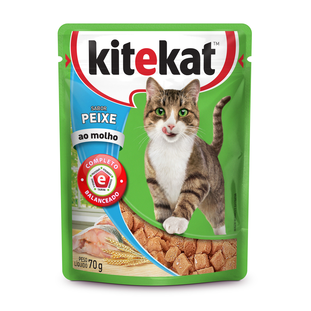 Kitekat Alimento para Gatos Adultos Pez 70 g