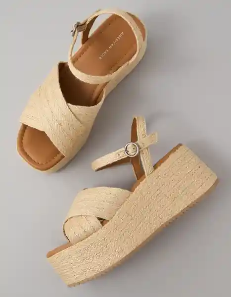 Sandalias Calzado Mujer Beige Talla: 7. 6451109 American Eagle