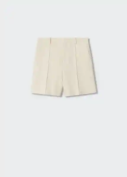 Short Malu3-H Beige Talla 34 Mujer Mango