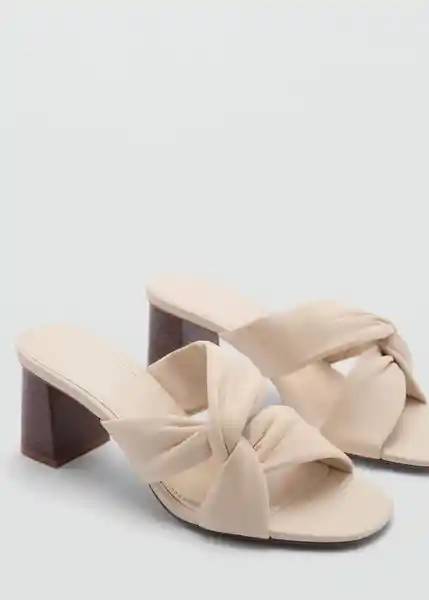 Sandalias Kuma Crudo Talla 42 Mujer Mango