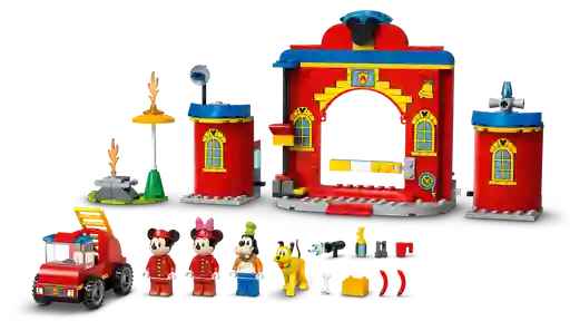 Lego Set de Construcción Estación y Camión de Bomberos de Mickey