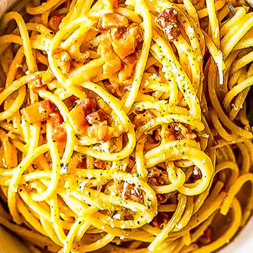 Pasta 4quesos y bebida