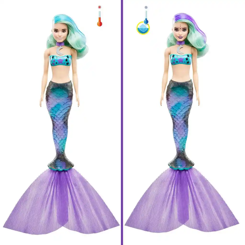 Barbie Muñeca Color Reveal Wave Sirena