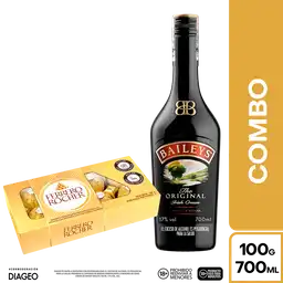Combo Ferrero Rocher Bombón + Baileys Crema de Whisky Original