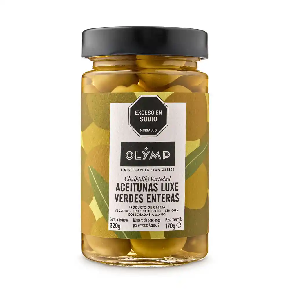 Aceitunas Luxe Verdes Enteras Olymp