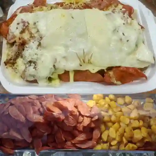 Salchipapa Especial Doble