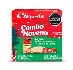 Combo Arequipe Oblea Crema Leche Alqueria