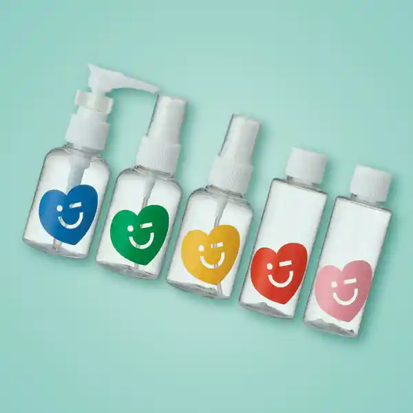 Kit de Botellas de Viaje Sweetheart Miniso