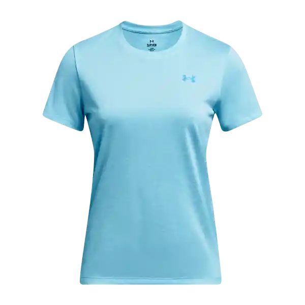 Under Armour Camiseta Tech Ssc Twist Azul Para Mujer Talla LG