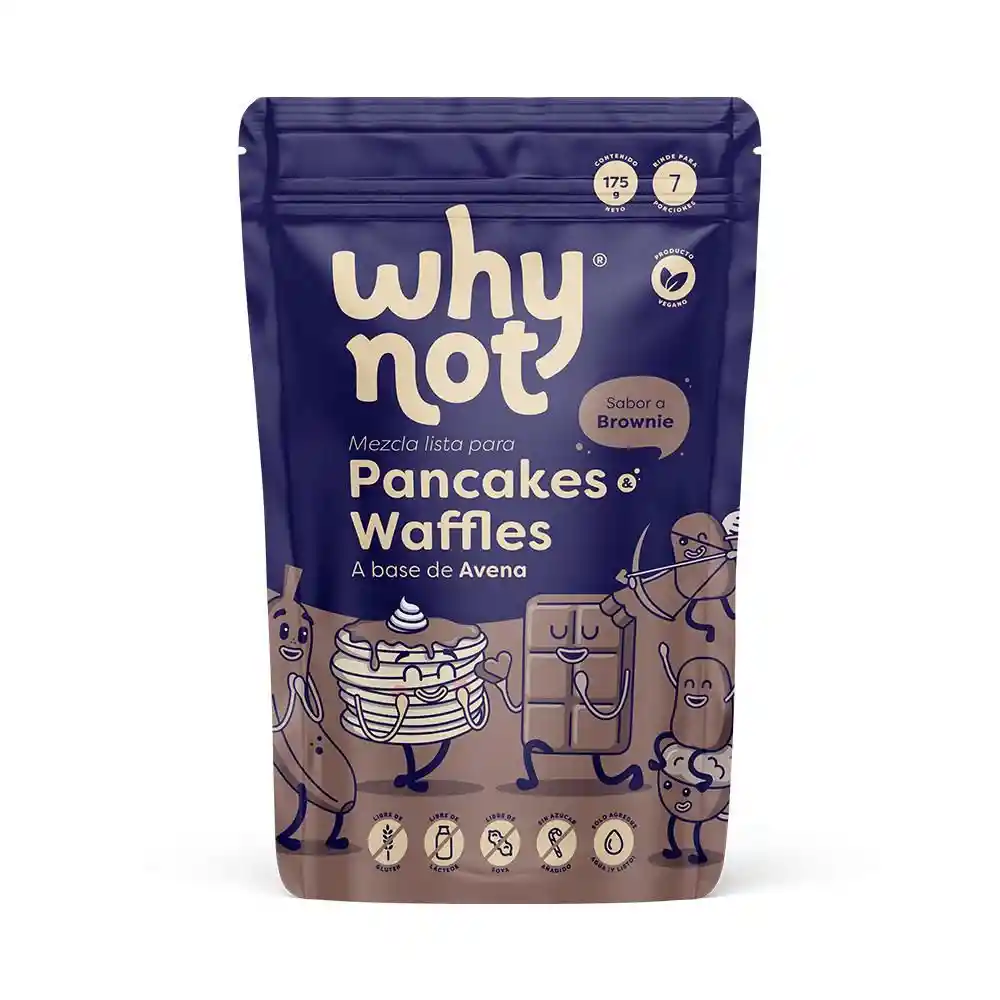 Mezcla Pancakes Avena Brownie Why Not