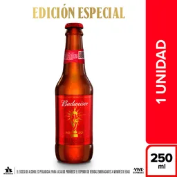 Cerveza Budweiser - Botella 250 Ml X1