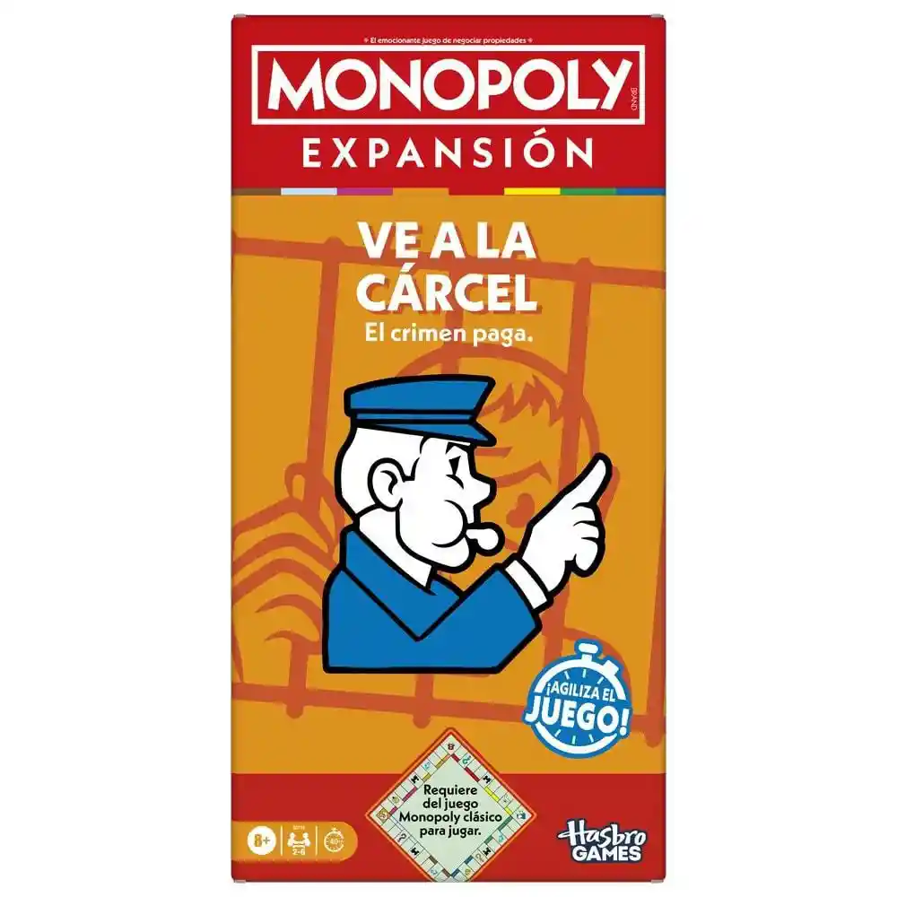 Juego de Mesa Monopoly Expansión Ve a La Cárcel Hasbro Gaming