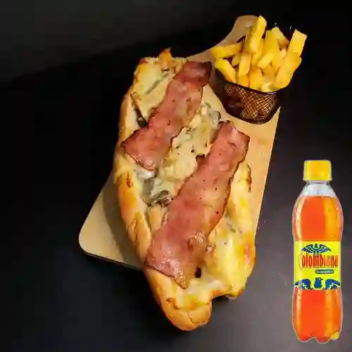 Combo Pepito Gratinado 30 Cm + Colombiana 250 ml