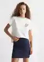 Falda Deseo Marino Talla 22 Teen Niñas Mango