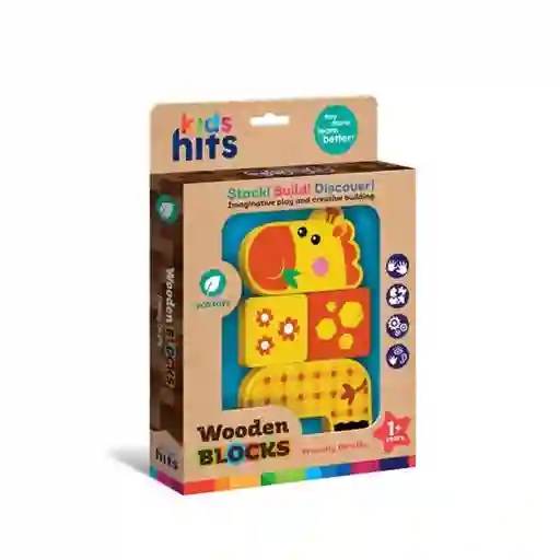 Toy Logic Juego Bloque de Madera Jirafa