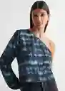 Blusa Dark Dye Azul Talla 18 Teen Niñas Mango