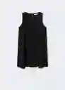 Vestido Almond-H Negro Talla M Mujer Mango