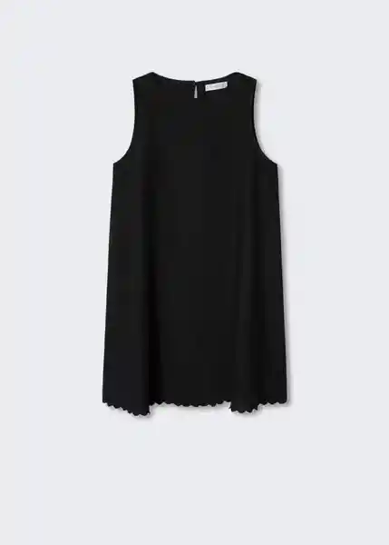 Vestido Almond-H Negro Talla M Mujer Mango