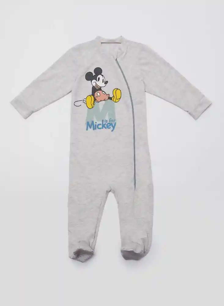 Pijama Entera Bebito 0/3 Meses - Gris Jasp