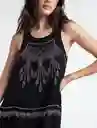  Vestido Bright Mujer Negro Puro Ultraoscuro Talla L Naf-Naf 
