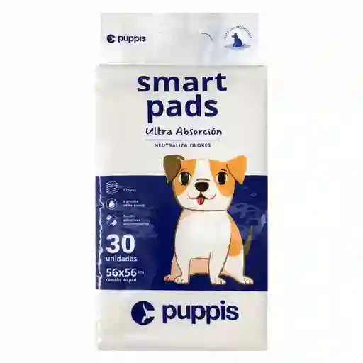 Puppis Tapete Absorbentes Smart Pads para Mascotas