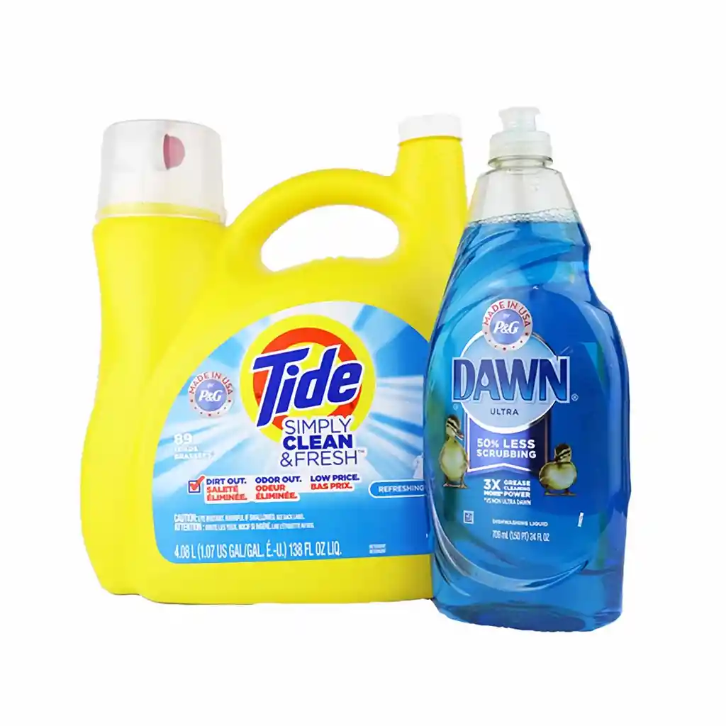 Tide Detergente Simply 89 Lavadas + Dawn Original
