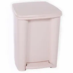 Rimax Papelera de Pedal con Capacidad de 8 L Color Beige