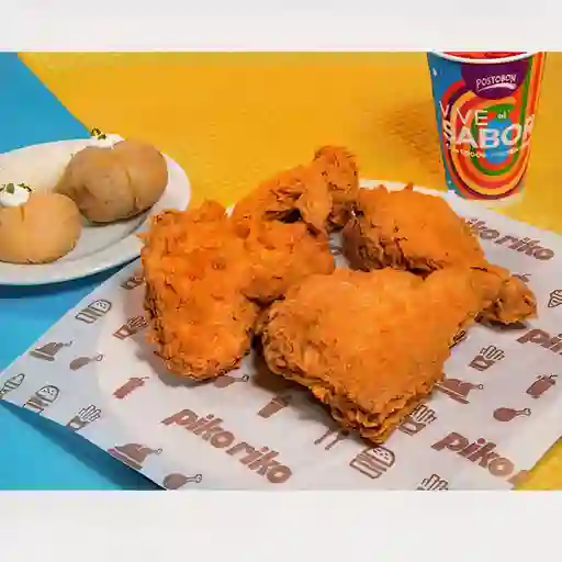 Pollo Broasted 4 Presas