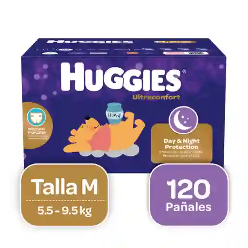 Pañal Huggies Ultraconfort Etapa 2/M 120 Und