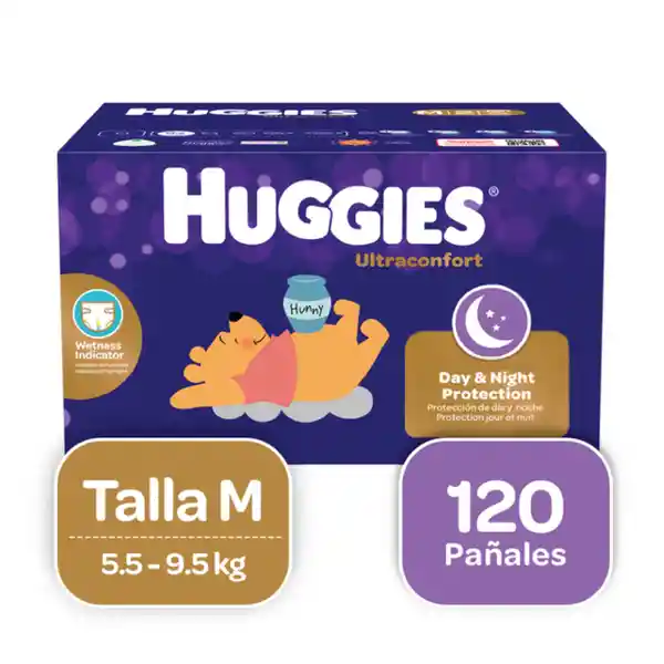 Pañal Huggies Ultraconfort Etapa 2/M 120 Und