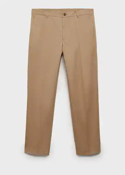 Pantalón Dublino Camel Talla 40 Hombre Mango