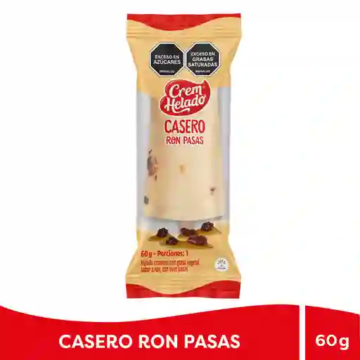 Helado Crem Helado Casero Ron Pasas 60 g