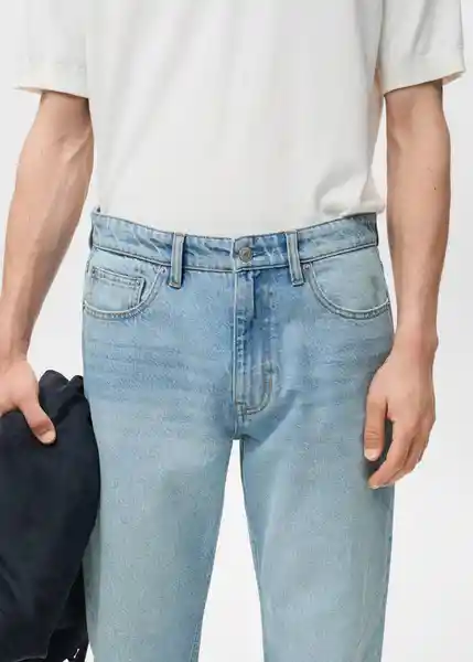 Jean Bob Tejano Claro Talla 44 Hombre Mango