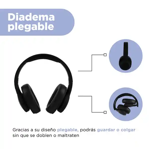 Audífonos Inalambrico Elegant Serie Negro Mod P16 Miniso