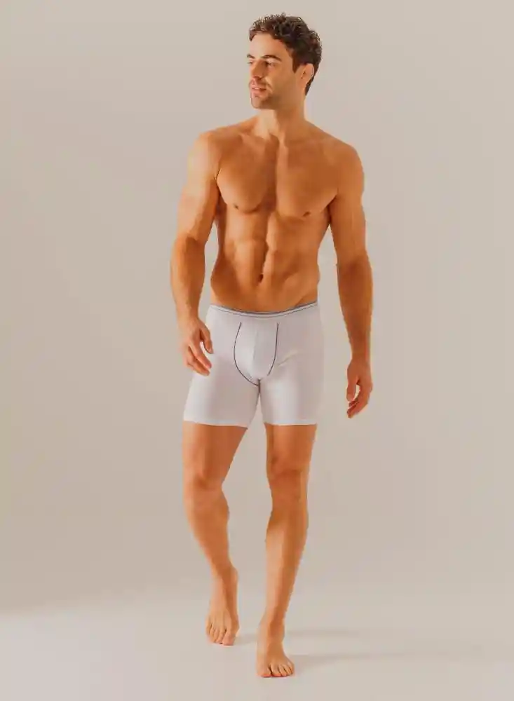 Boxer Ajustado Hombre M - Blanco