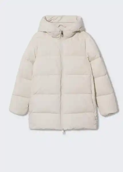 Anorak Tokyo Offwhite Talla 26 Mujer Mango