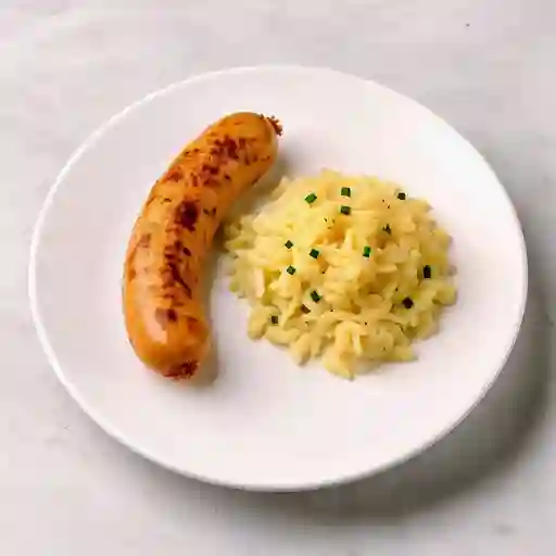 Ternera Con Ensalada De Papa Y Chucrut