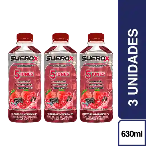 3 x Suerox Frutos Rojos