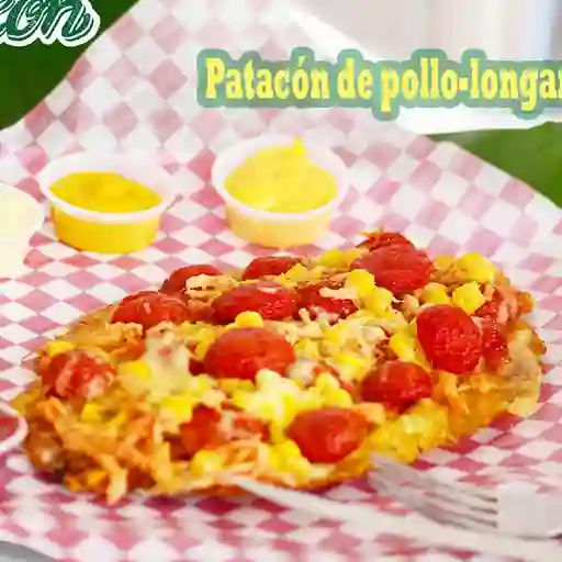 Patacón Pollo con Longaniza
