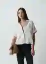 Camisa Vani Mujer Crudo Ballueca Claro T M 512G375 Naf Naf