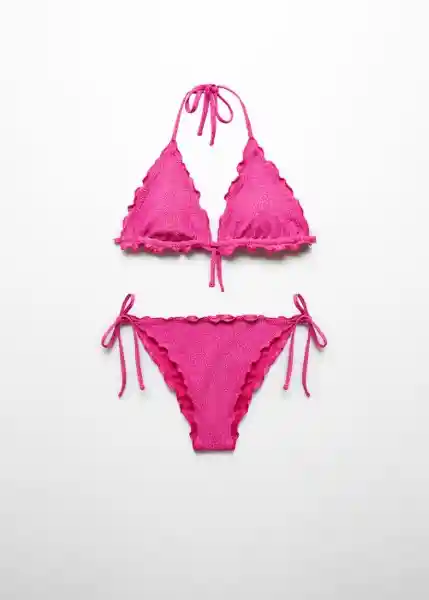 Bikini Glitter Fucsia Talla 18 Niña Mango